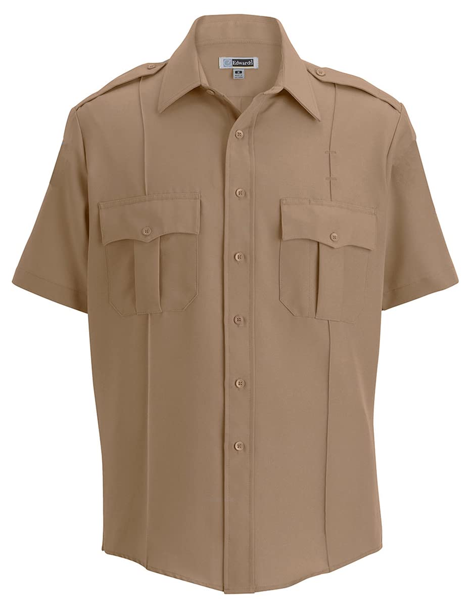 Edwards Garment Big and Tall Durable Short Sleeve Security Shirt for Men - Comfortable Work Uniform for Security Guards & Law Enforcement Professionals