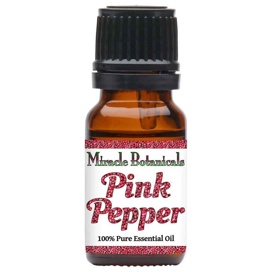 Premium Pink Pepper Essential Oil (Schinus Molle) - 100% Pure, Natural Aromatherapy Oil for Diffusers, Massage & Skin Care