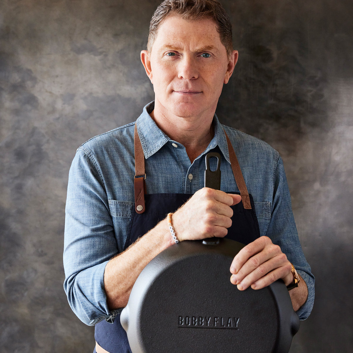 Bobby Flay by GreenPan 8, 10 & 12 Inch Cast Iron Skillet Set - Nonstick Cookware for Searing, Frying & Baking - Perfect for Home Kitchen & Professional Chefs
