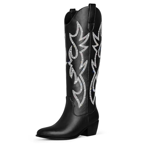 Black & Rhinestones