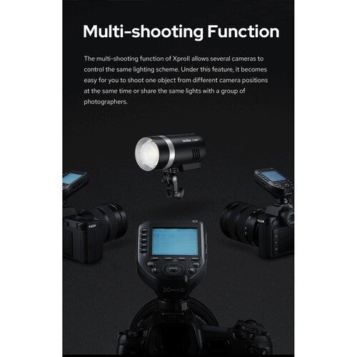 Godox XPro II TTL Wireless Flash Trigger for FUJIFILM Cameras - Compatible with X-T4, X-T3, X-Pro3 | Professional Off-Camera Flash System for Studio & Outdoor Photography