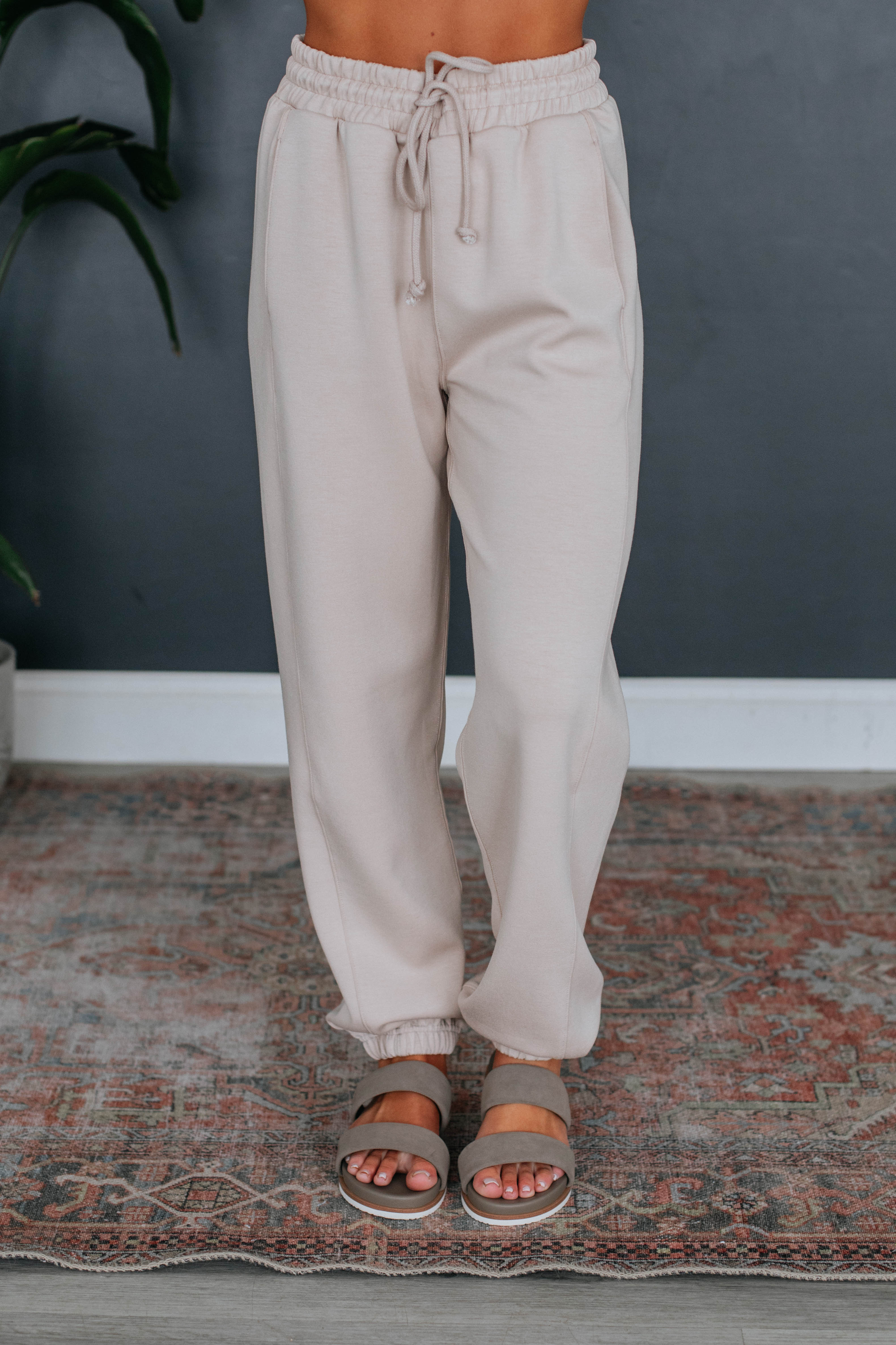 Corwin Lounge Joggers for Women - Soft Natural Cotton Comfort Pants - Perfect for Yoga, Running Errands & Relaxing at Home