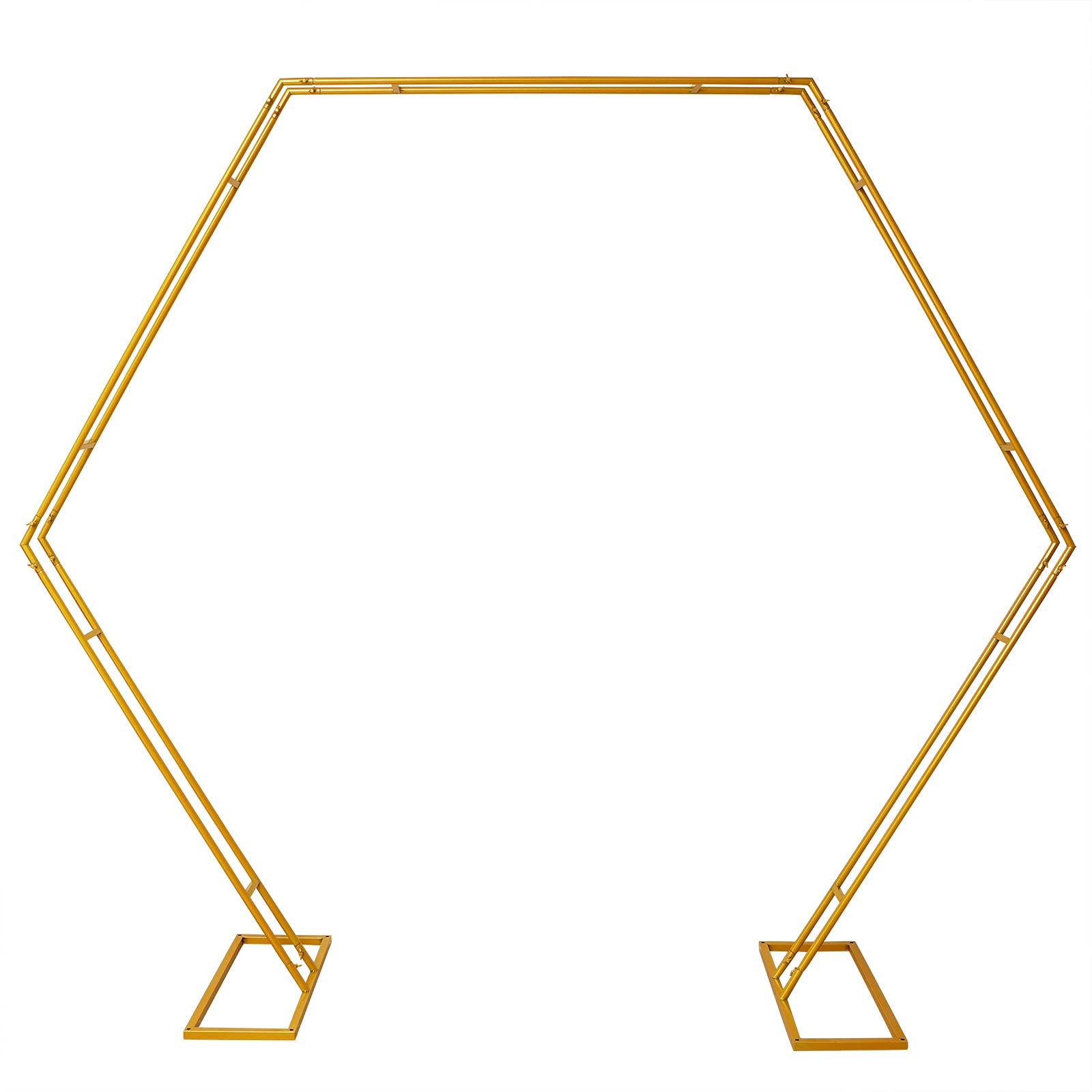 Elegant Pentagonal Wedding Arch - Geometric Backdrop for Weddings, Birthday Parties & Outdoor Decor | Perfect for Ceremonies, Photo Booths & Event Stages