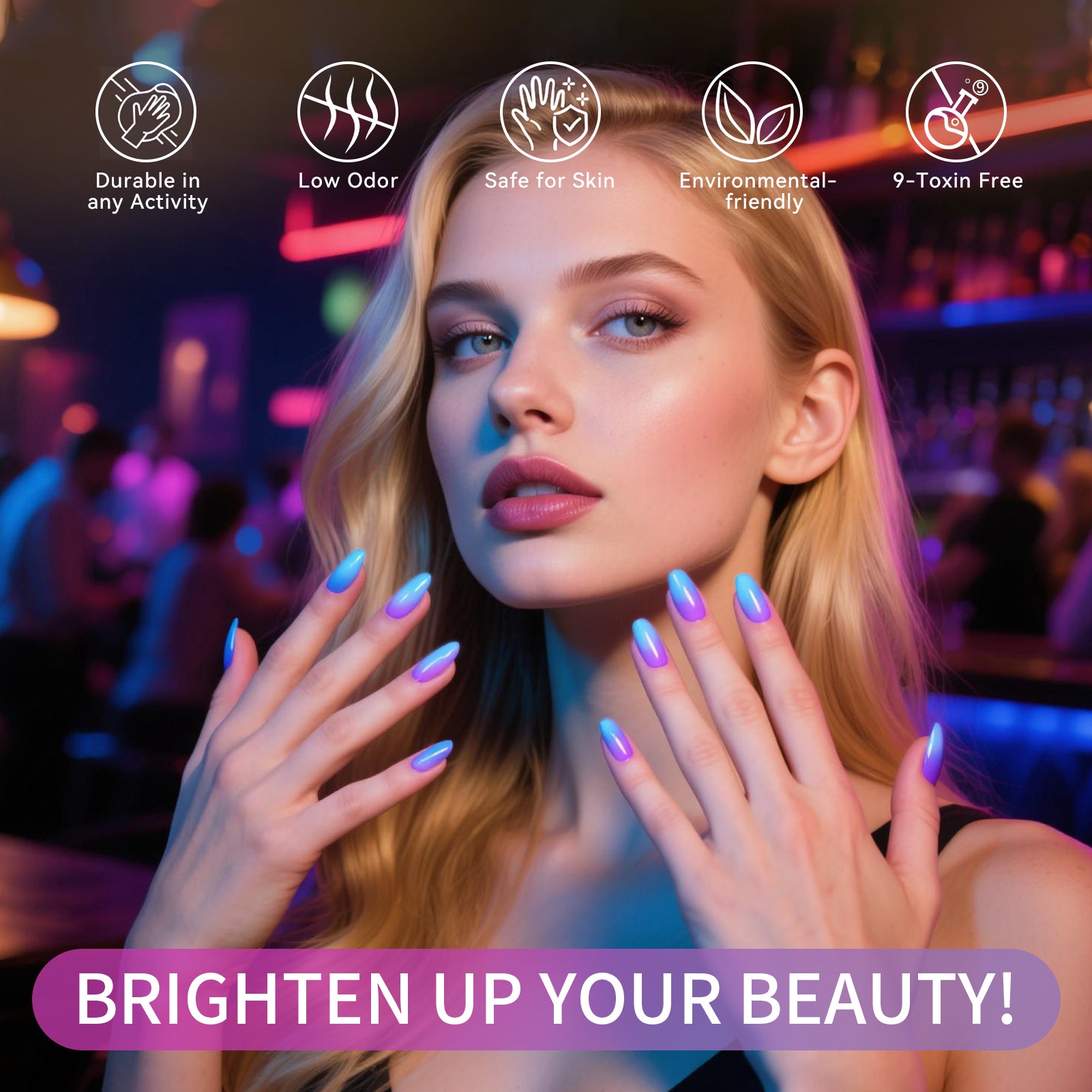 6 Colors Temperature Changing Gel Polish Set - T16 NeoWave 7ml Nail Polish Kit for Manicures & Pedicures - Perfect for Home Salon, Nail Art Designs & DIY Beauty Care