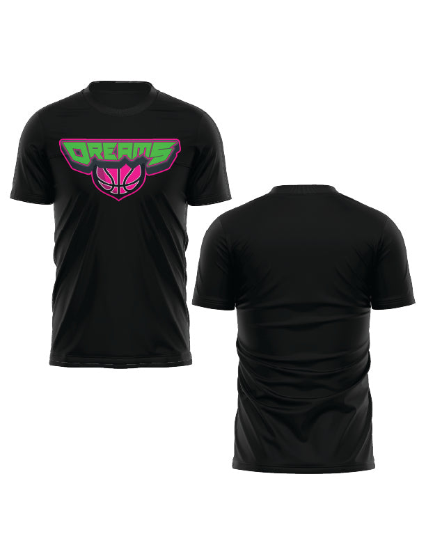 Hoops Dreams Men's Crewneck Polyester Parent Shirt - Comfortable & Stylish Basketball-Themed Tee for Casual Wear, Sports Events & Father's Day Gifts