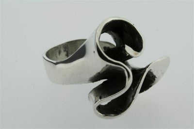 Sterling Silver Ribbon Ring - Elegant & Dainty Jewelry for Women - Perfect for Weddings, Parties & Everyday Wear