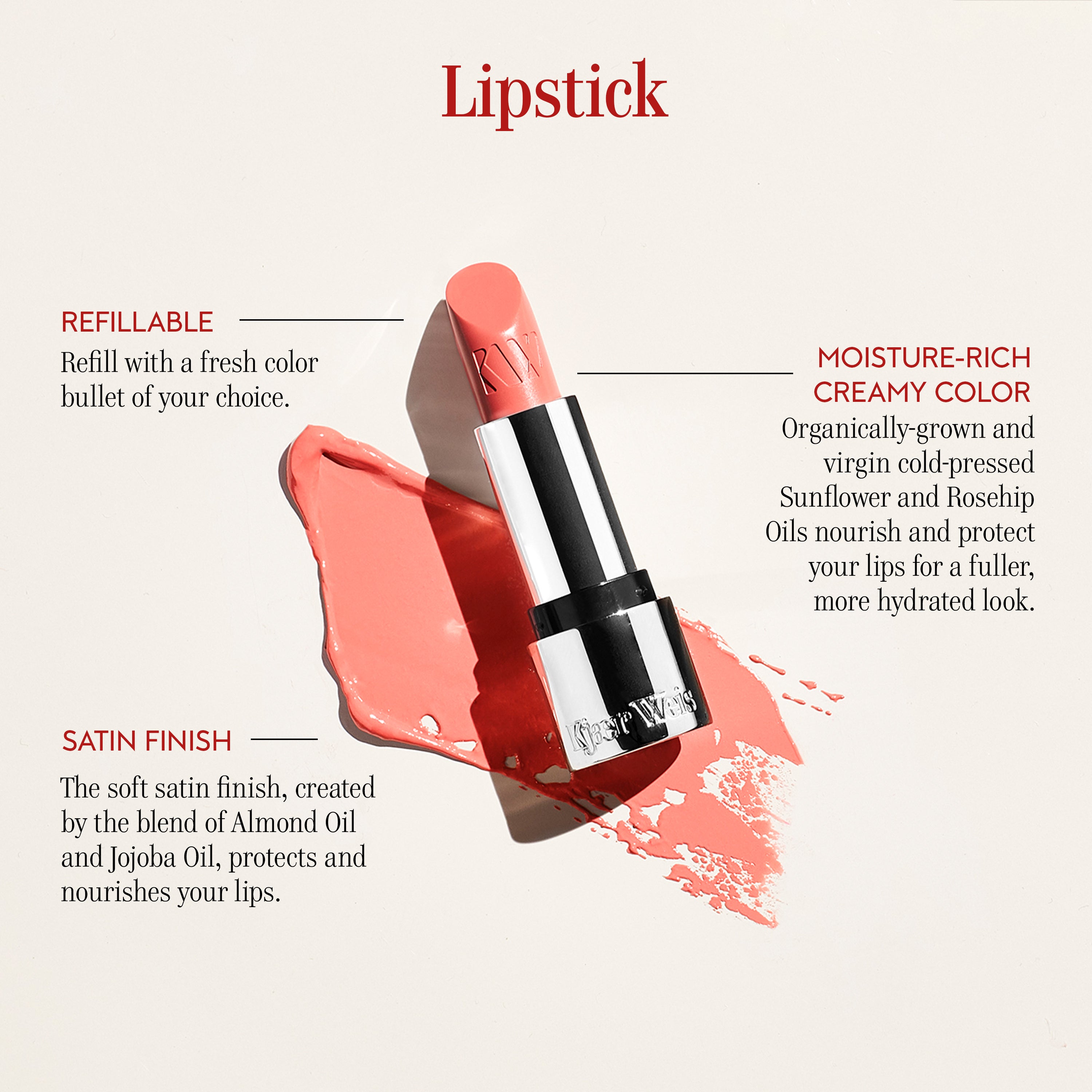 KW Perfect Lip Sets - Long Lasting Matte Lipstick & Gloss Duo in Perfect Red Shades for Everyday Wear & Special Occasions