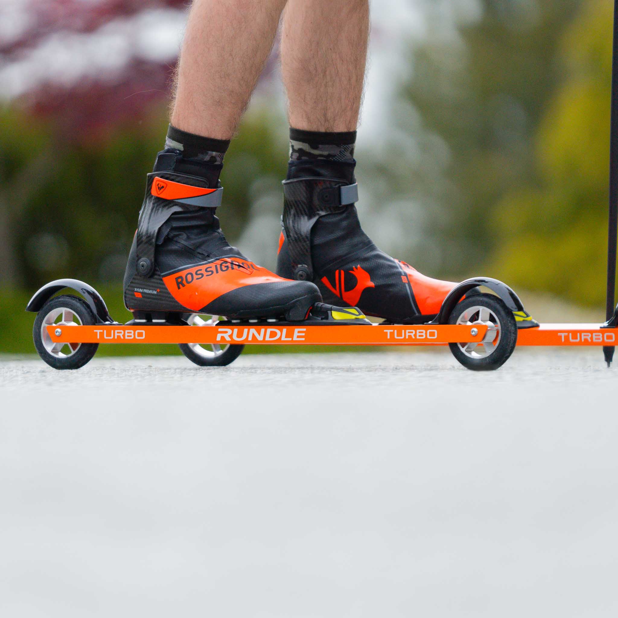 Rundle Turbo Skate Roller Ski 2025 - High Performance Roller Skis for Training & Fitness - Perfect for Cross-Country Skiers, Summer Training & Outdoor Exercise