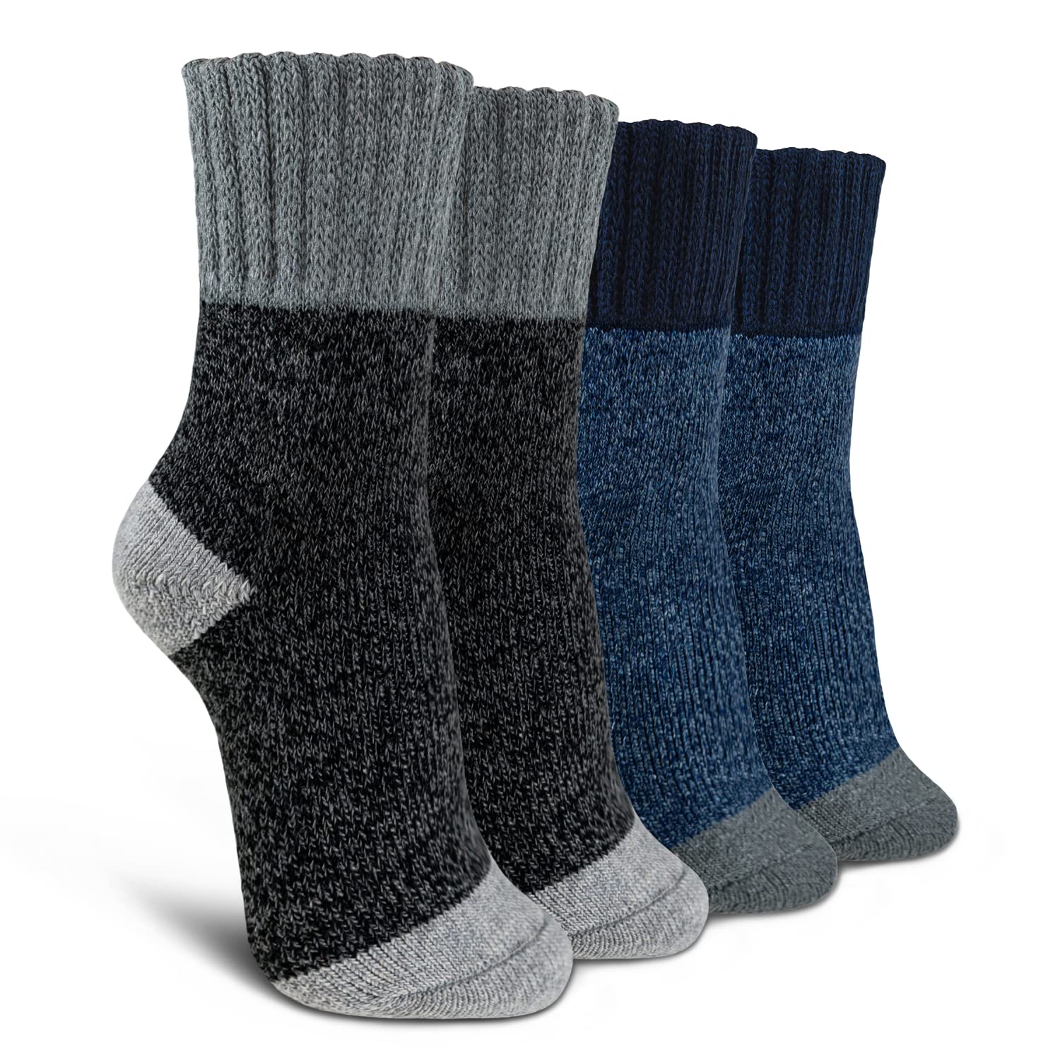 Women's Merino Wool Socks - Thick Warm Knit (2/3 Pack) for Hiking & Winter