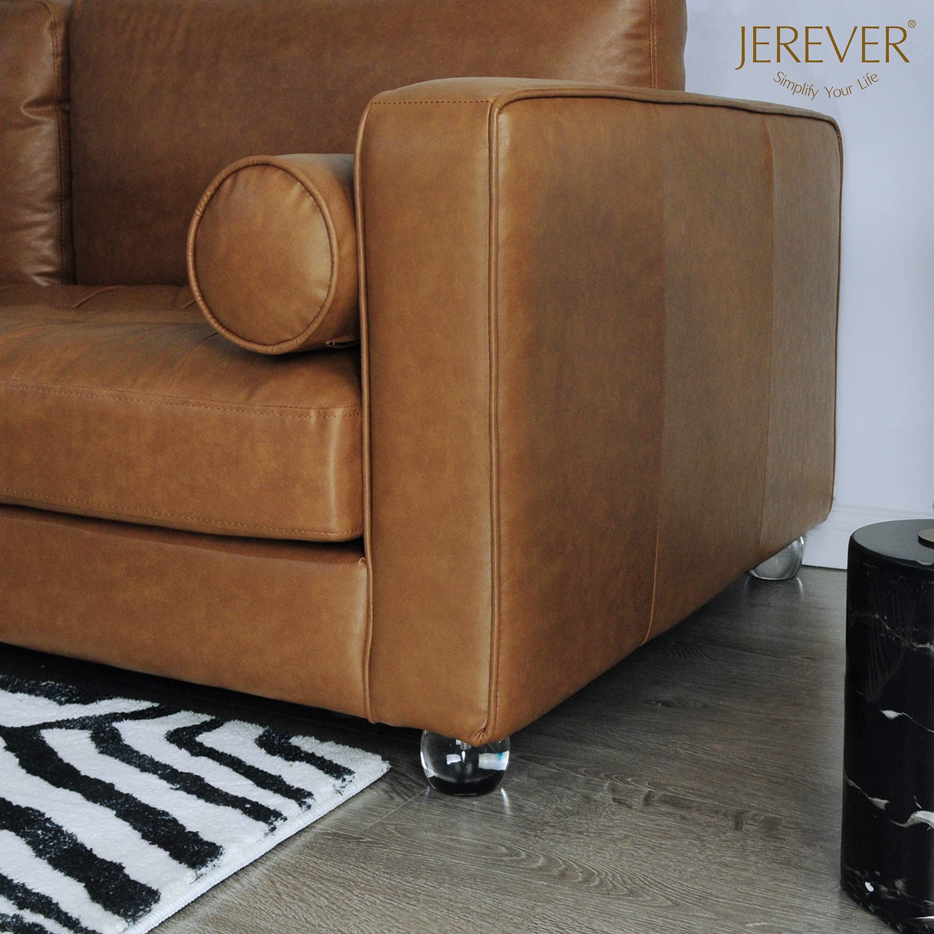 JEREVER 4-Pack Clear Acrylic Furniture Legs - 3.1