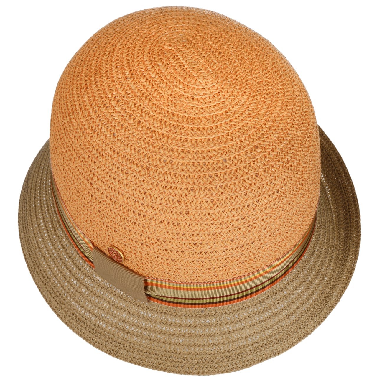 Stylish Nanni Twotone Straw Hat by Mayser - Summer Beach Hat for Women, Fashionable Sun Protection Accessory - Perfect for Vacations, Outdoor Activities & Garden Parties
