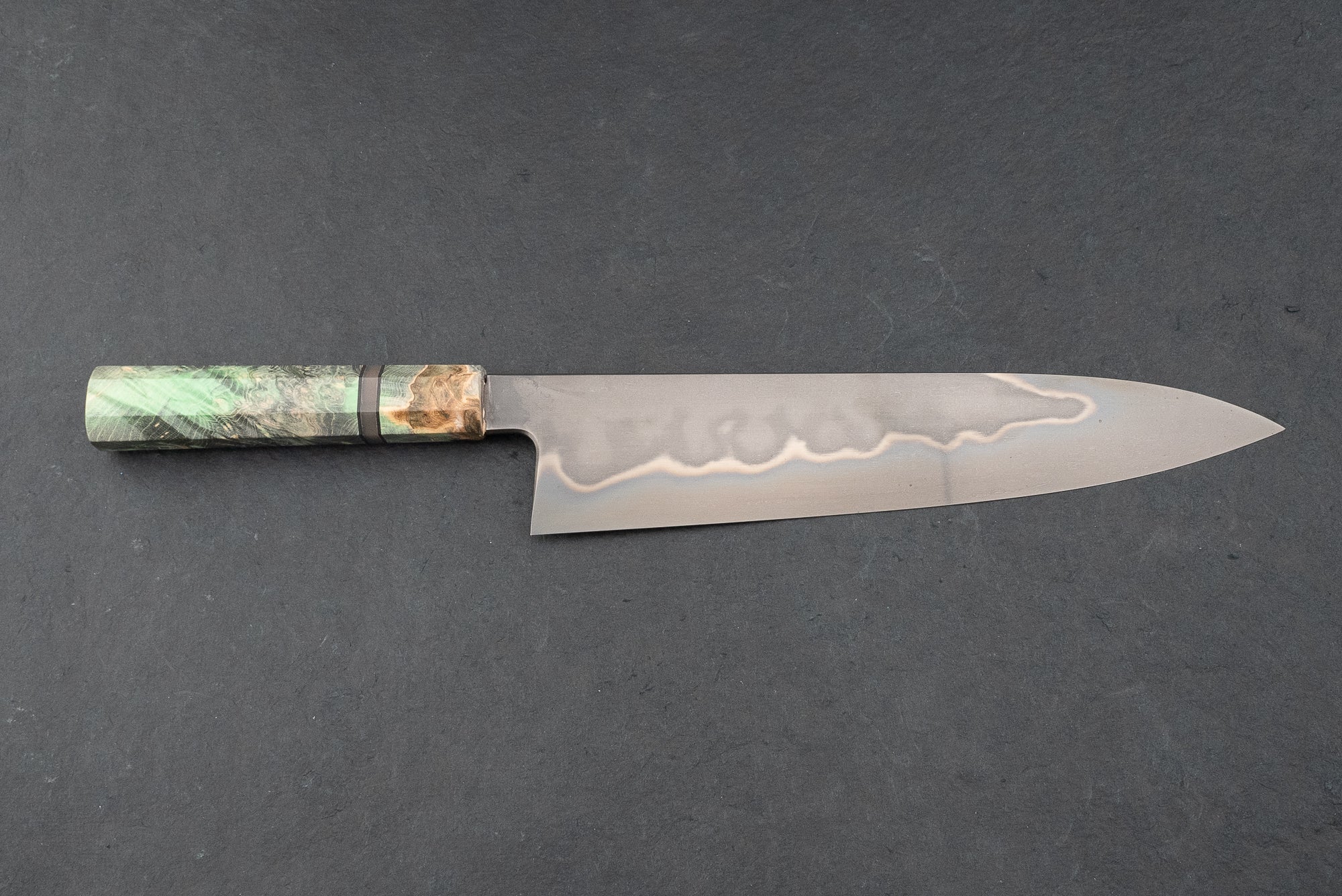 Premium Shiroichi Honyaki Gyuto 240mm Japanese Chef Knife - Handcrafted High Carbon Steel Blade for Professional Chefs & Home Cooking, Perfect for Slicing, Dicing & Precision Cutting