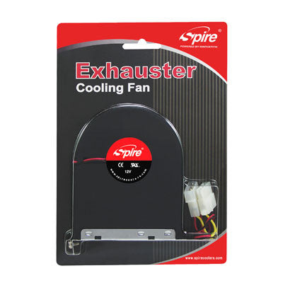 Spire Black Exhaust Fan Case Bracket Ventilator - SP08025S1ME4 | Durable Cooling Solution for PC, Server & Electronics Rack Mounts