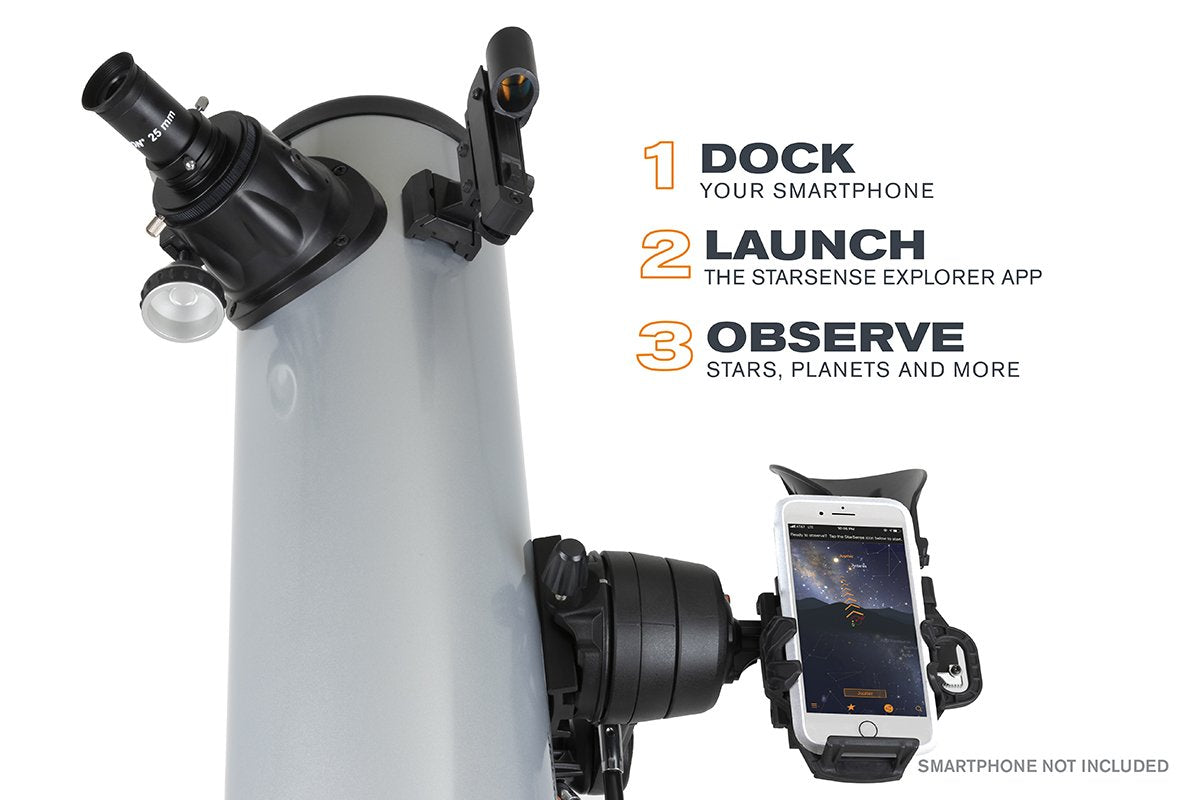 StarSense Explorer DX 130 Reflector Telescope for Adults & Beginners - Smartphone App Controlled Stargazing, Astronomy Observation & Night Sky Exploration