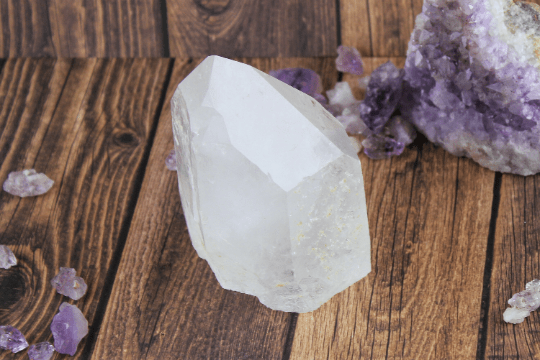 Natural Clear Quartz Crystal Tower - Healing Stone for Meditation, Reiki, and Energy Work - Perfect for Home Decor, Office Feng Shui, and Spiritual Gifts