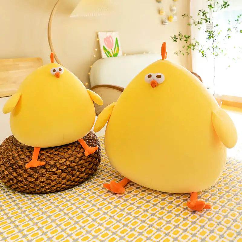 Adorable Chubby Chicken Plush Toy - Soft Stuffed Animal for Kids & Collectors - Perfect for Cuddling, Gifts, and Nursery Decor