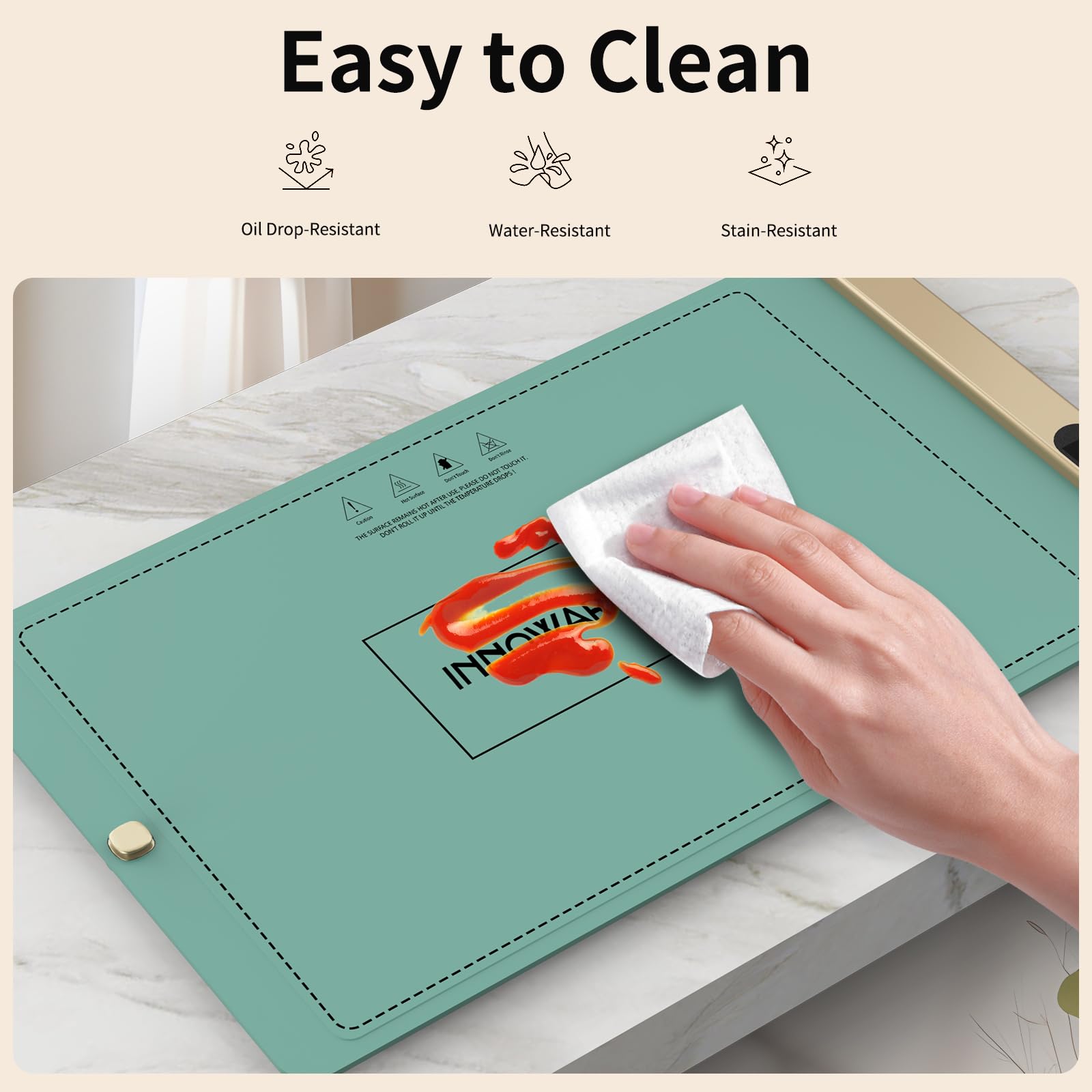 Premium Graphene Food Warming Mat - 500W Fast Heating, Adjustable Temperature Control, Food-Grade Silicone Surface - Perfect for Parties, Family Gatherings, Office Lunches & Travel Use