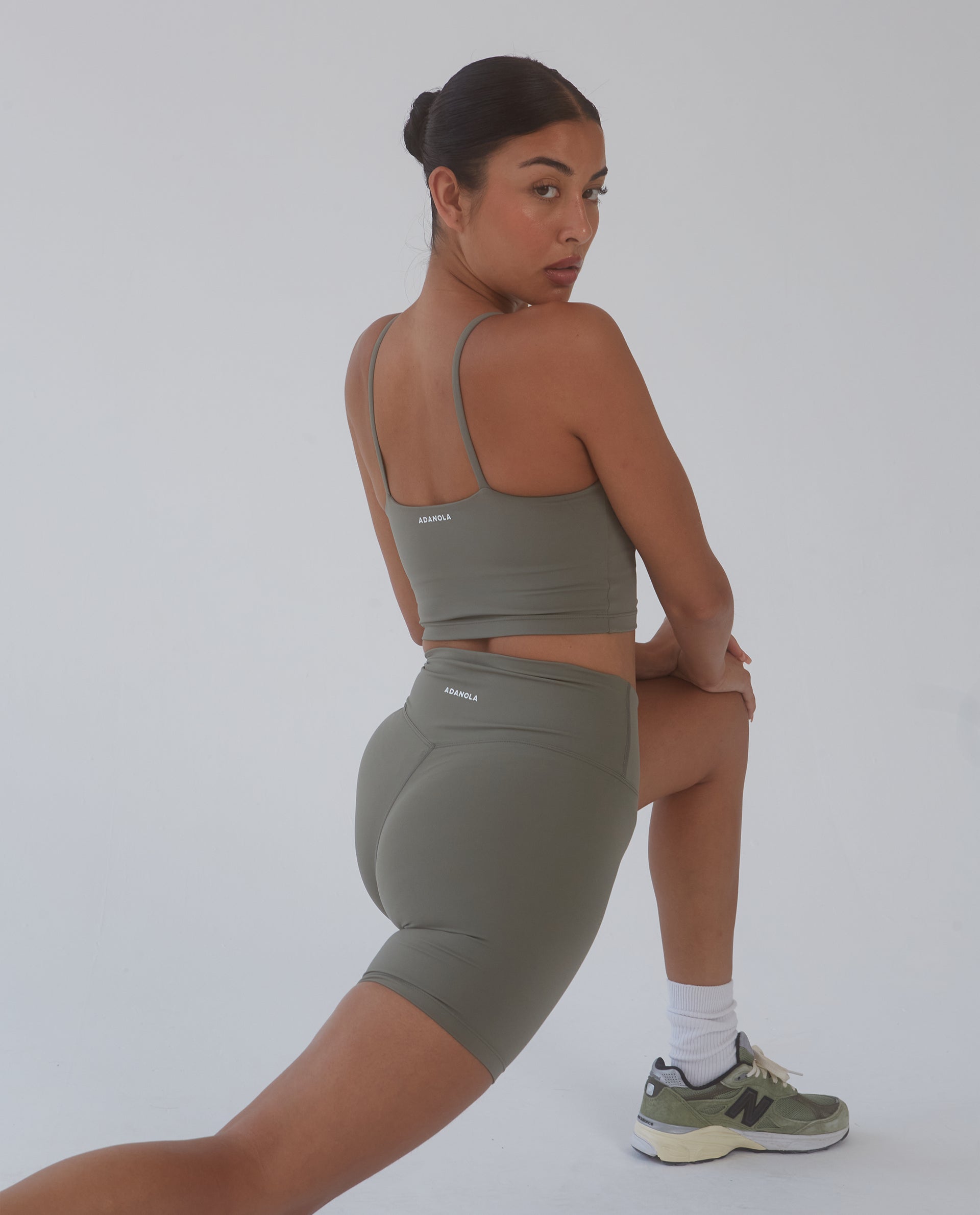 Best Olive Green Crop Shorts for Women - Comfortable & Stylish Summer Shorts for Outdoor Activities, Running, and Travel