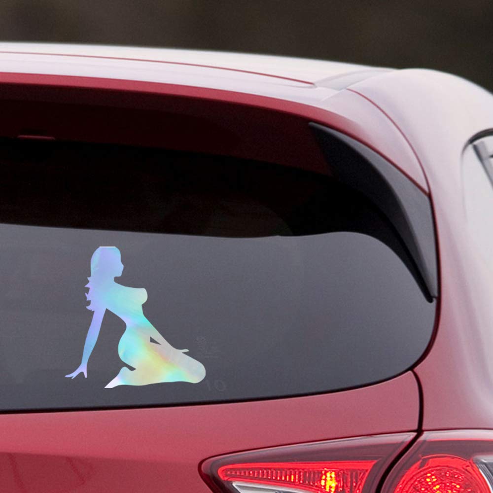 Premium Waterproof Vinyl Decal Stickers - Set of 2 Knight Silhouette Hologram Stickers for Laptop, Phone, Helmet, Car Window, Bumper, Mug, Cup, Door & Wall Decoration - Perfect for Home, Office, School & Gift Giving