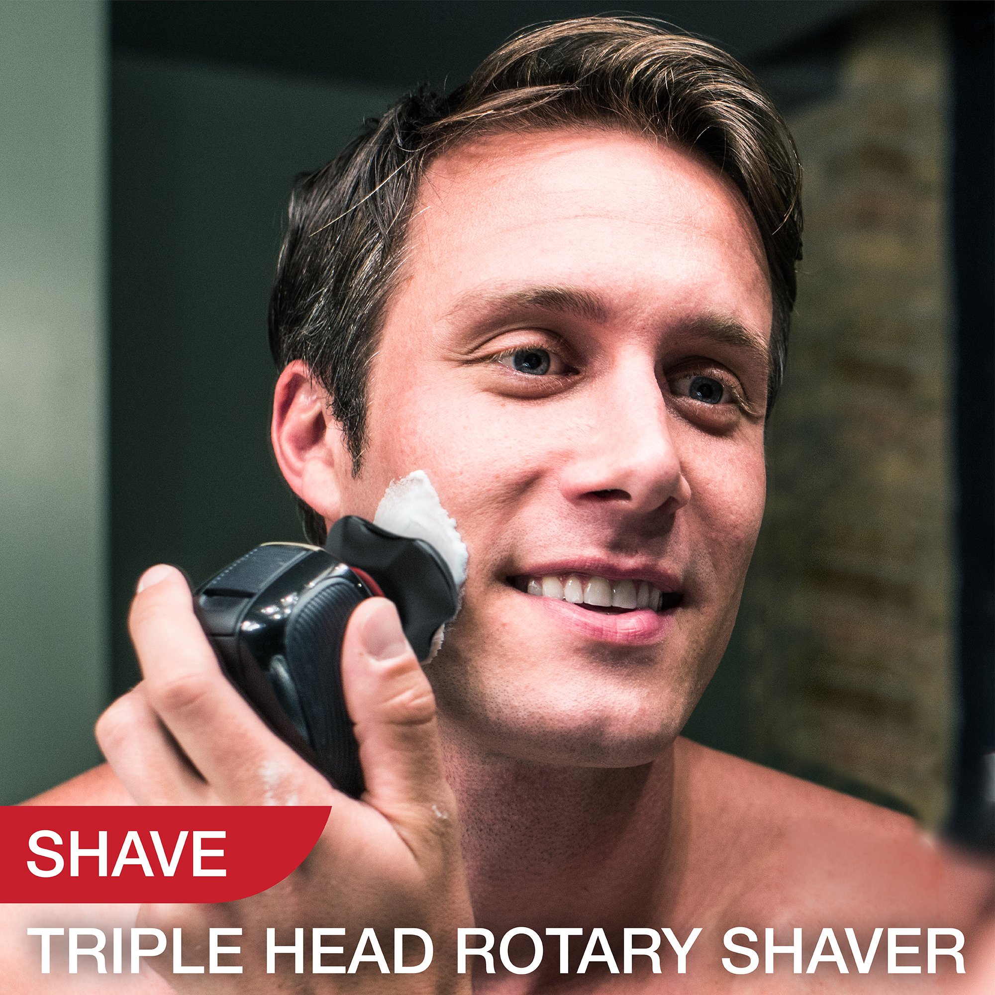 Remington XR1410 Verso Wet & Dry Electric Shaver & Beard Trimmer Kit for Men - 3-in-1 Grooming Set with Facial Cleaning Brush - Perfect for Travel, Home Use & Daily Shaving Routine