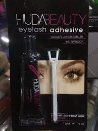 Huda Beauty False Eyelash Glue - Waterproof Dark Tone Eyelash Adhesive for Extensions (1pc) | Perfect for Night Out, Weddings & Special Occasions