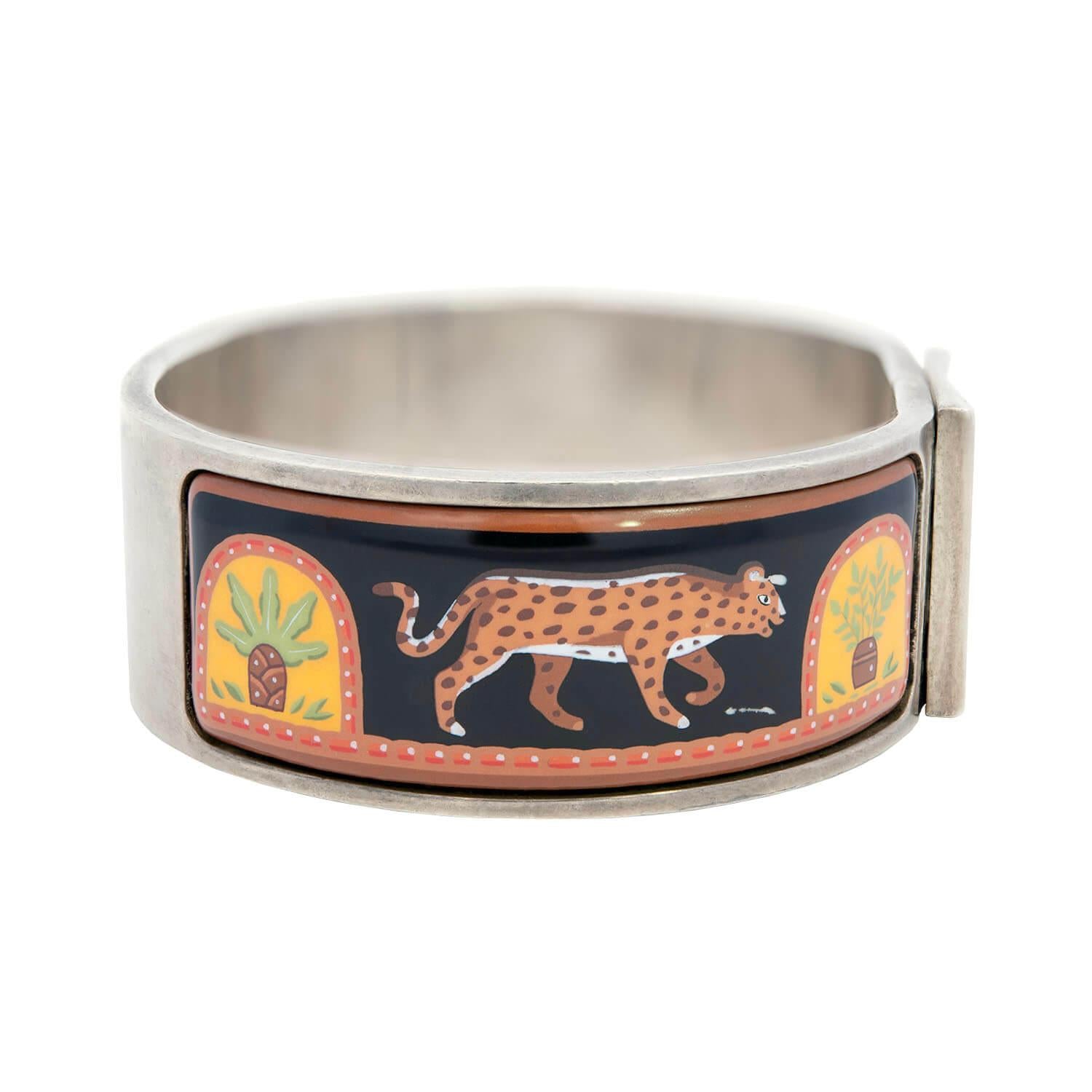 Vintage Hermes Sterling Silver Enamel Clic Clac Bracelet - Luxury French Designer Jewelry for Women, Elegant Gift for Her - Perfect for Parties, Weddings & Special Occasions