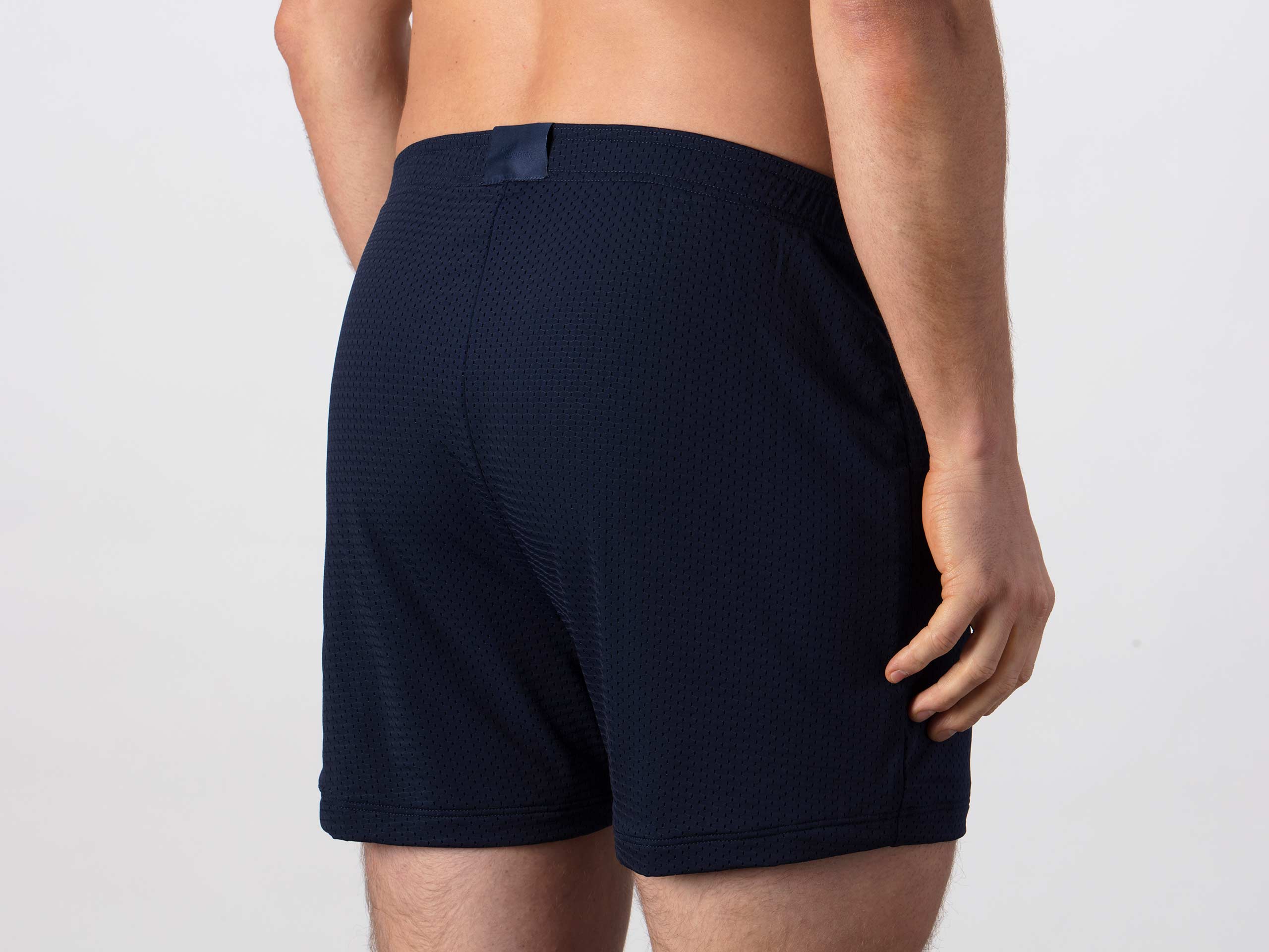 4-Pack Men's Lounge Shorts - Soft & Comfortable Navy Blue Sleep Shorts for Relaxing at Home, Lounging, or Sleeping