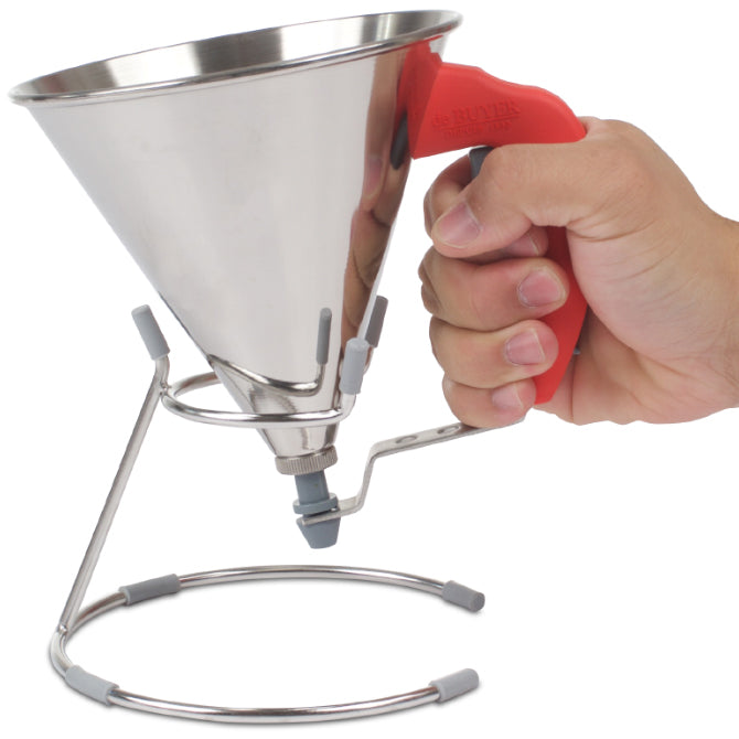 Kwik Automatic Funnel Sauce Gun - 0.84 Quart Kitchen Dispenser for Sauces, Dressings & Liquids | Perfect for BBQ, Baking & Meal Prep