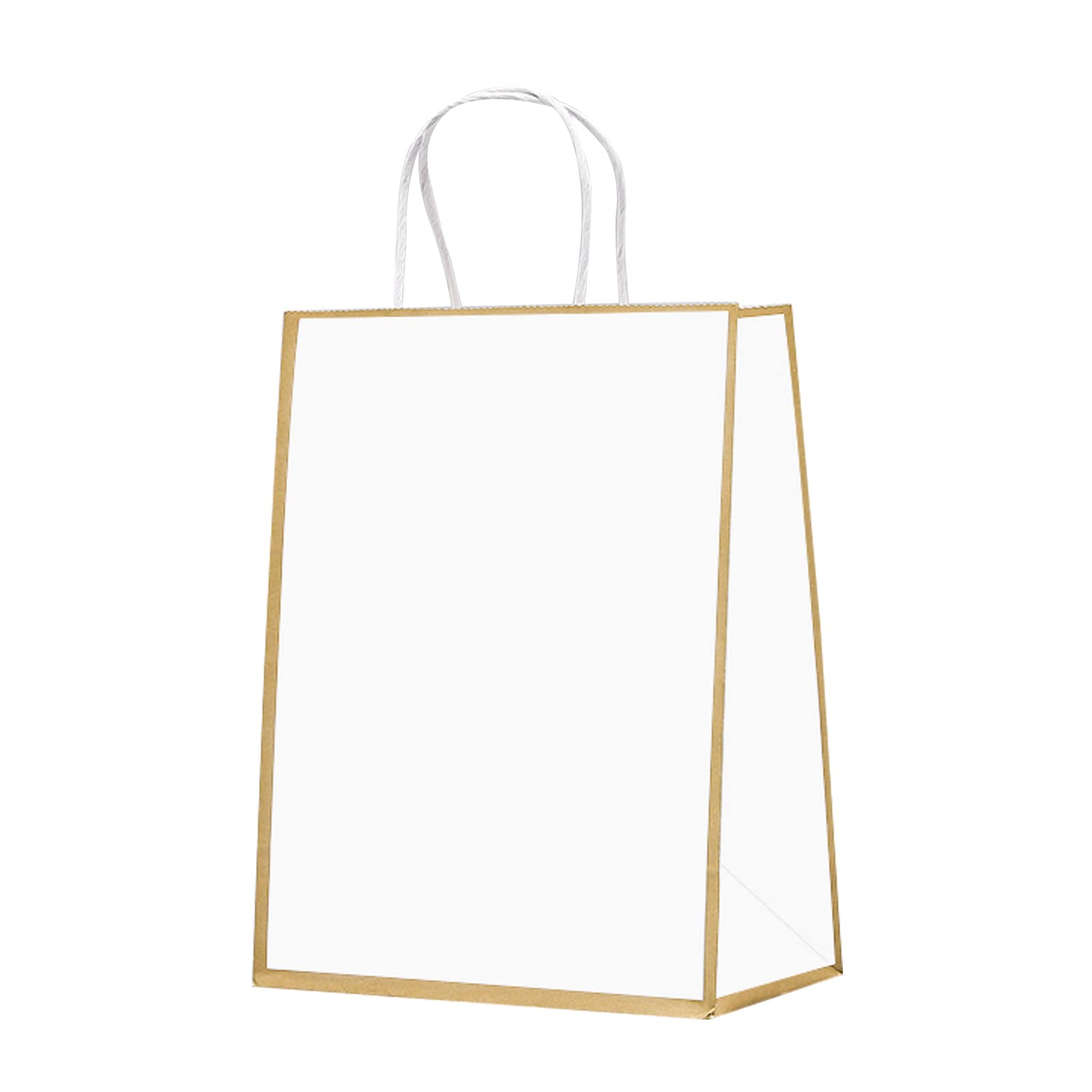50 Pcs Kraft Paper Bags with Handles - 15.8x4x11in Eco-Friendly Brown Shopping & Gift Bags for Retail Stores, Restaurants Takeout, Kids Parties, Holiday Boutique & Grocery Packaging - Perfect for Gifts, Shopping & Sustainable Packaging