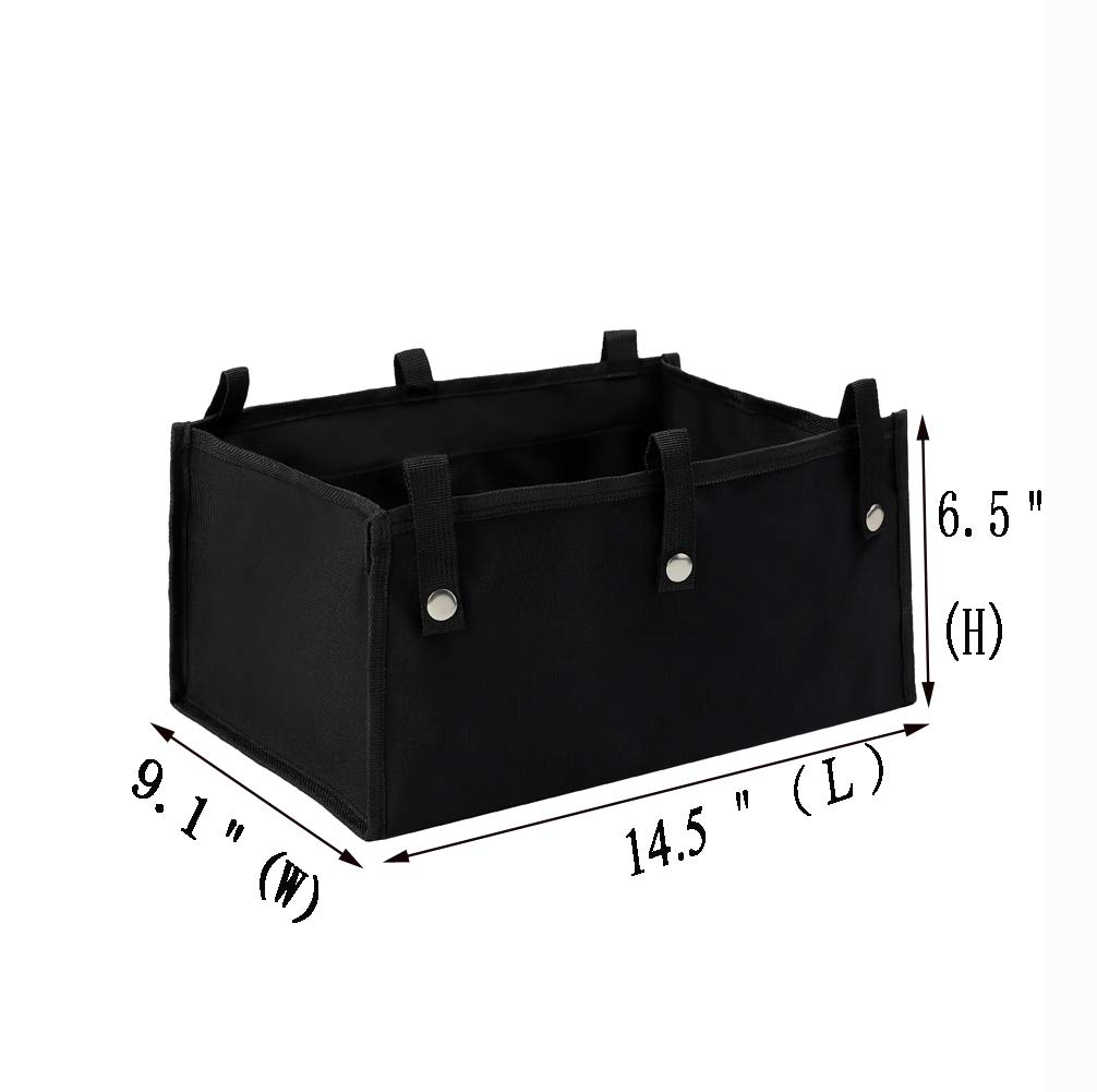 Large Under Seat Rollator Bag - Replacement Medical Basket for 4 Wheel Walker & Rollator - Durable Black Underseat Tote for Mobility Aids | Perfect for Shopping, Doctor Visits & Daily Errands