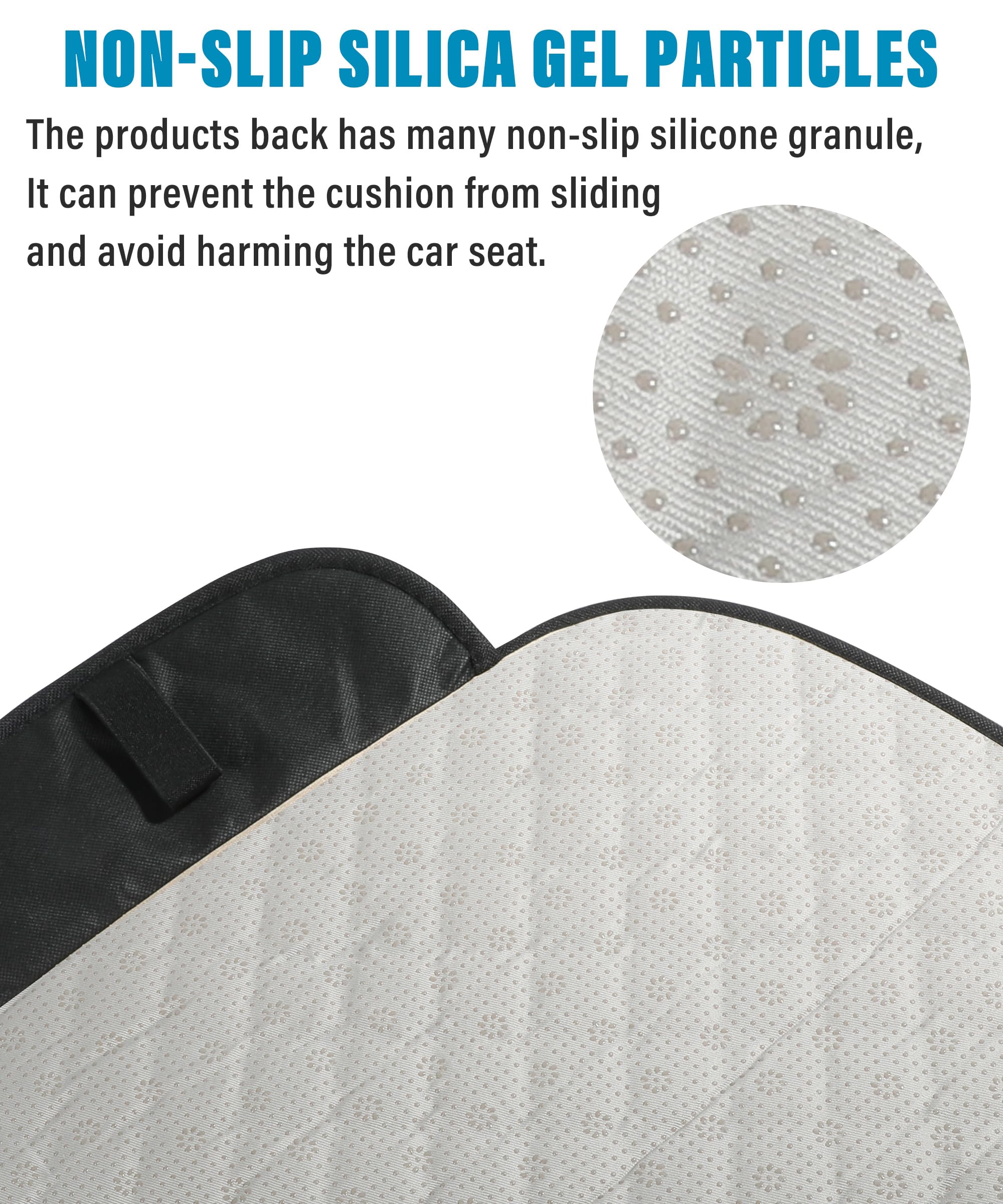 Premium Zlirfy Car Seat Covers - Universal Comfort Cushion & Protective Mat for Cars, SUVs, Trucks (Black, 2-Piece Set) | Waterproof & Non-Slip Design for Long Drives, Commuting & Road Trips