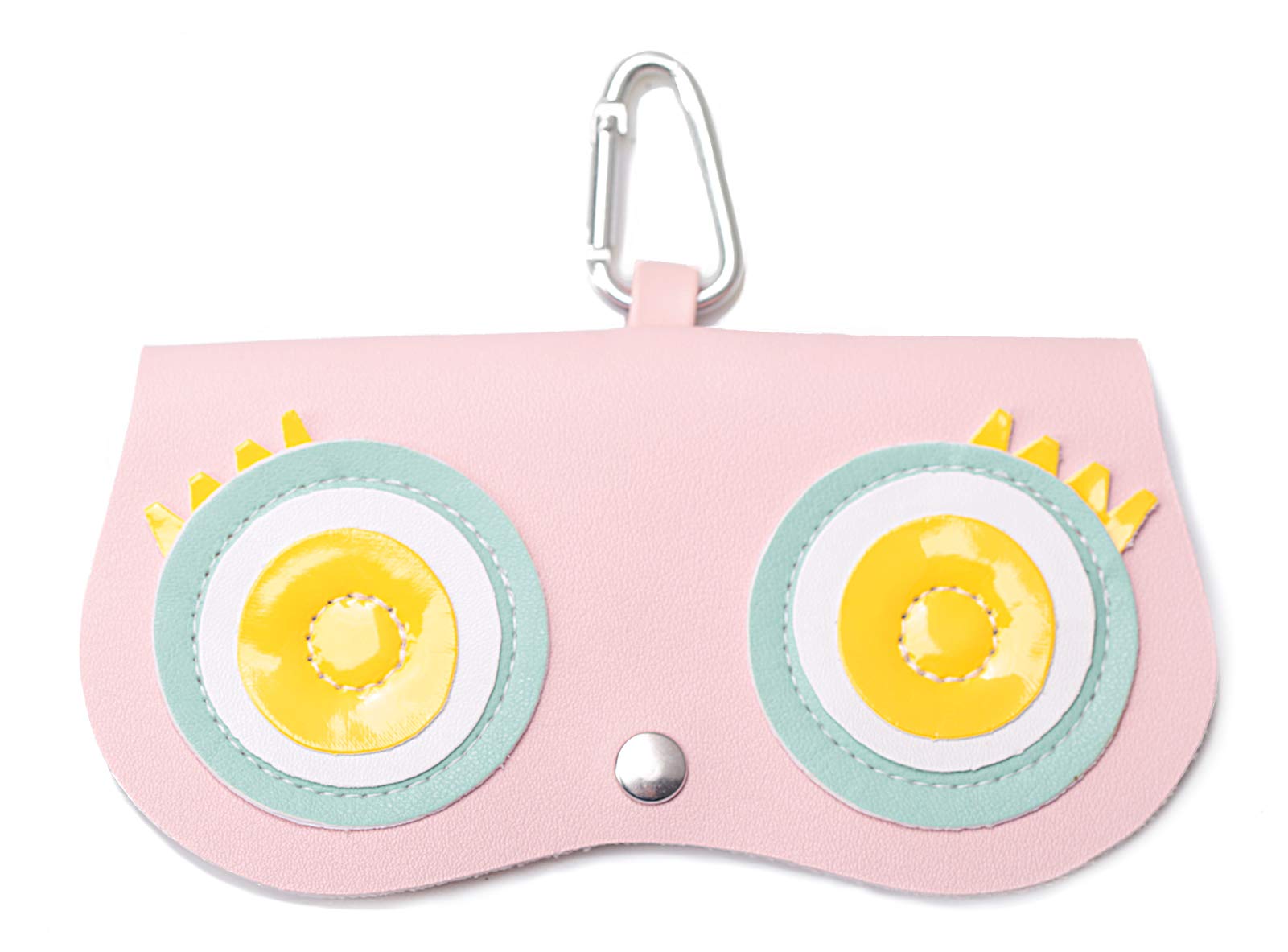 PU Clip Glasses Case - Cartoon Eyeglasses Holder for Reading/Sunglasses Storage - Travel & Daily Use
