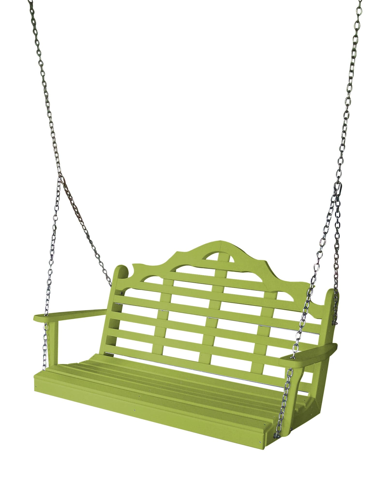 Keystone Amish Co. Milan Recycled Plastic Porch Swing - Eco-Friendly Outdoor Furniture for Patio, Garden & Backyard Relaxation