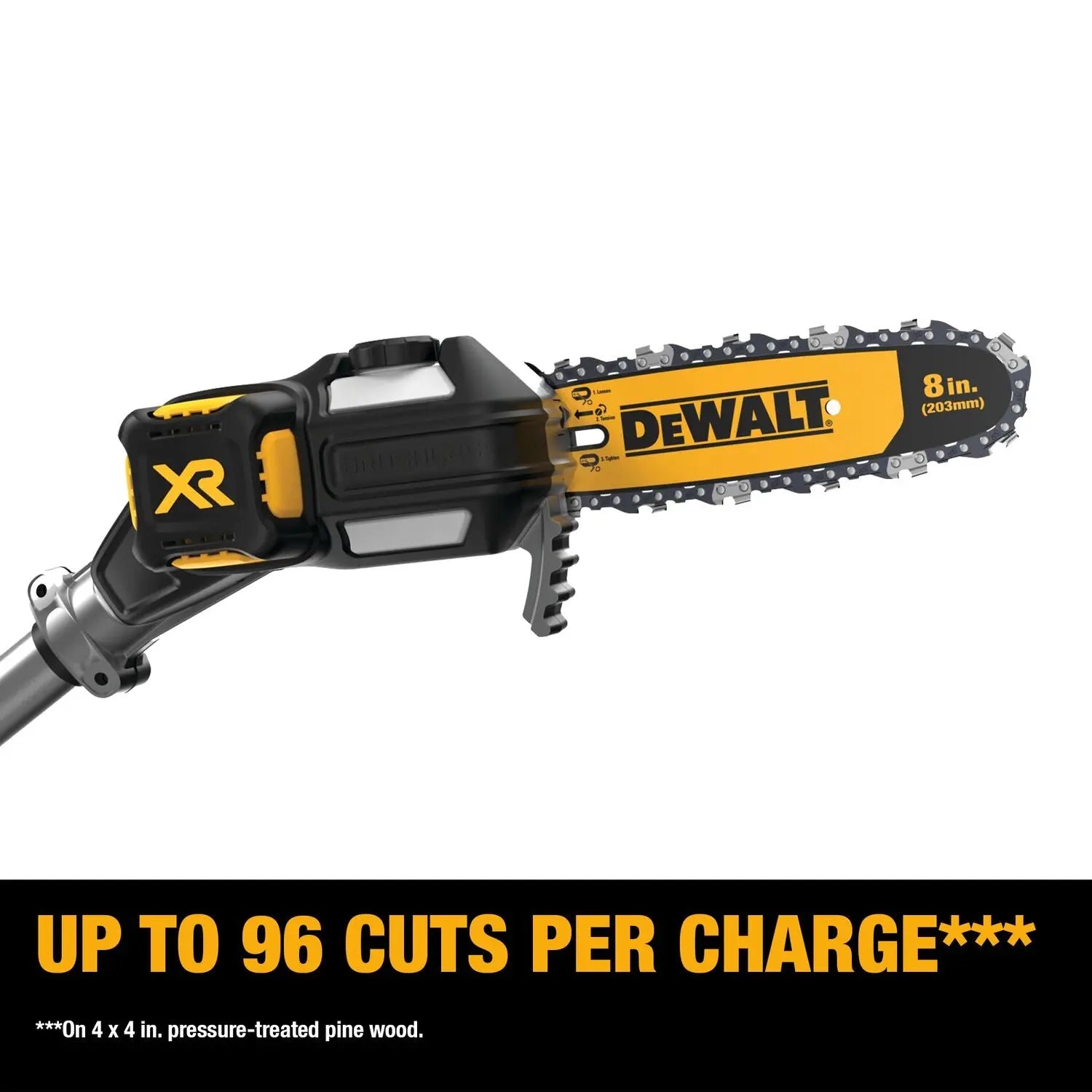 DeWalt DCKO86M1 20V MAX Pole Hedge Trimmer and Chainsaw Combo Kit - Cordless Power Tool for Tree Trimming, Landscaping, and Yard Maintenance