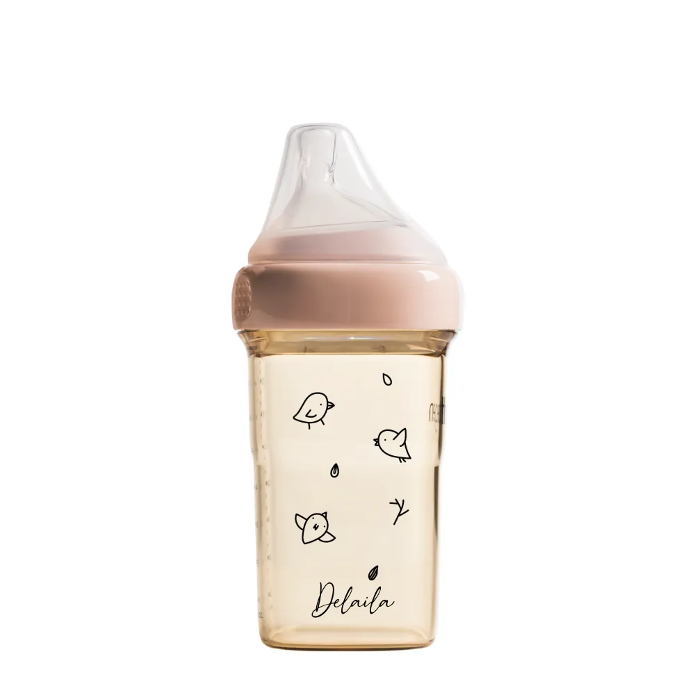 Hegen Baby Bottle - Customizable & Leak-Proof Breastmilk & Formula Feeding Bottle Set for Newborns & Infants - Perfect for Daycare, Travel & On-the-Go Parents