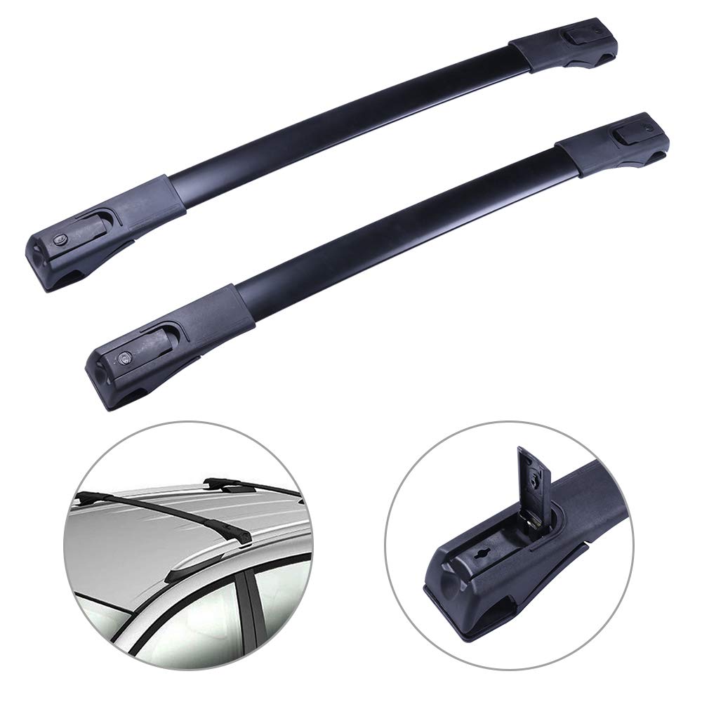 ALEGE Aluminum Roof Racks Cross Bars for Toyota RAV4 2013-2018 - Heavy Duty Black Roof Top Cargo Carrier Rails - Perfect for Camping, Road Trips & Outdoor Adventures