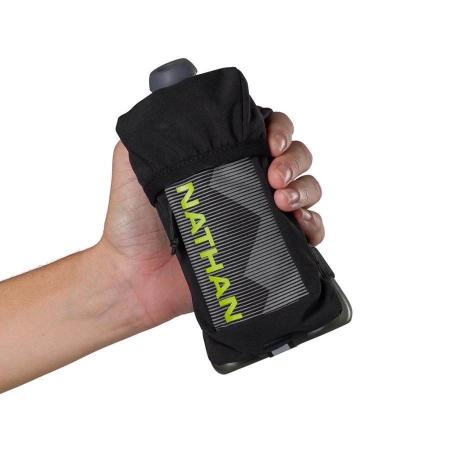 QuickSqueeze Plus 12oz Handheld Water Bottle - Leak Proof Portable Sports Drink Container for Gym, Hiking & Outdoor Activities