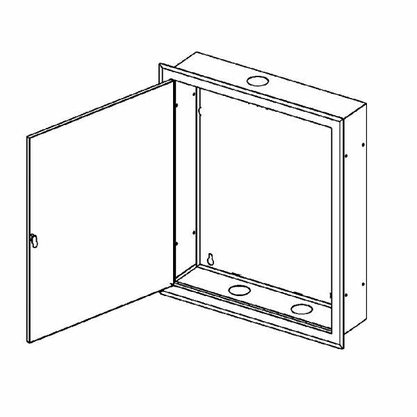 Speakman SE 356 Thermostatic Mixing Valve Cabinet - Durable Stainless Steel Shower Valve Enclosure for Commercial & Residential Bathrooms | Perfect for Hotels, Gyms, and Healthcare Facilities