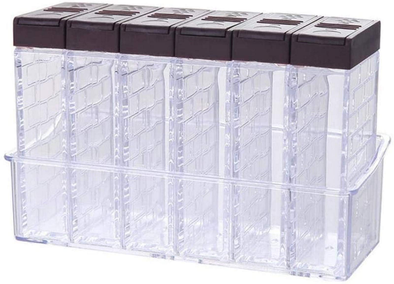 XYSQWZ Plastic Spice Storage Containers with Lids - Kitchen Seasoning Jars for Sugar, Salt & Spices - Ideal for Pantry Organization & Cooking Essentials