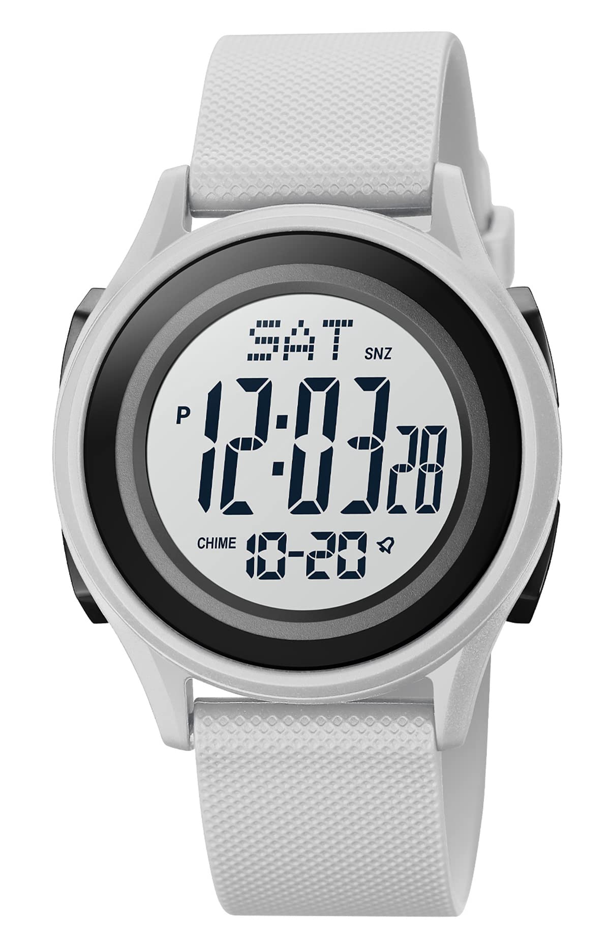 Youwen Men's & Women's Sports Digital Watch - Multifunctional Military Waterproof Watch with PU Band for Fitness, Running & Outdoor Activities