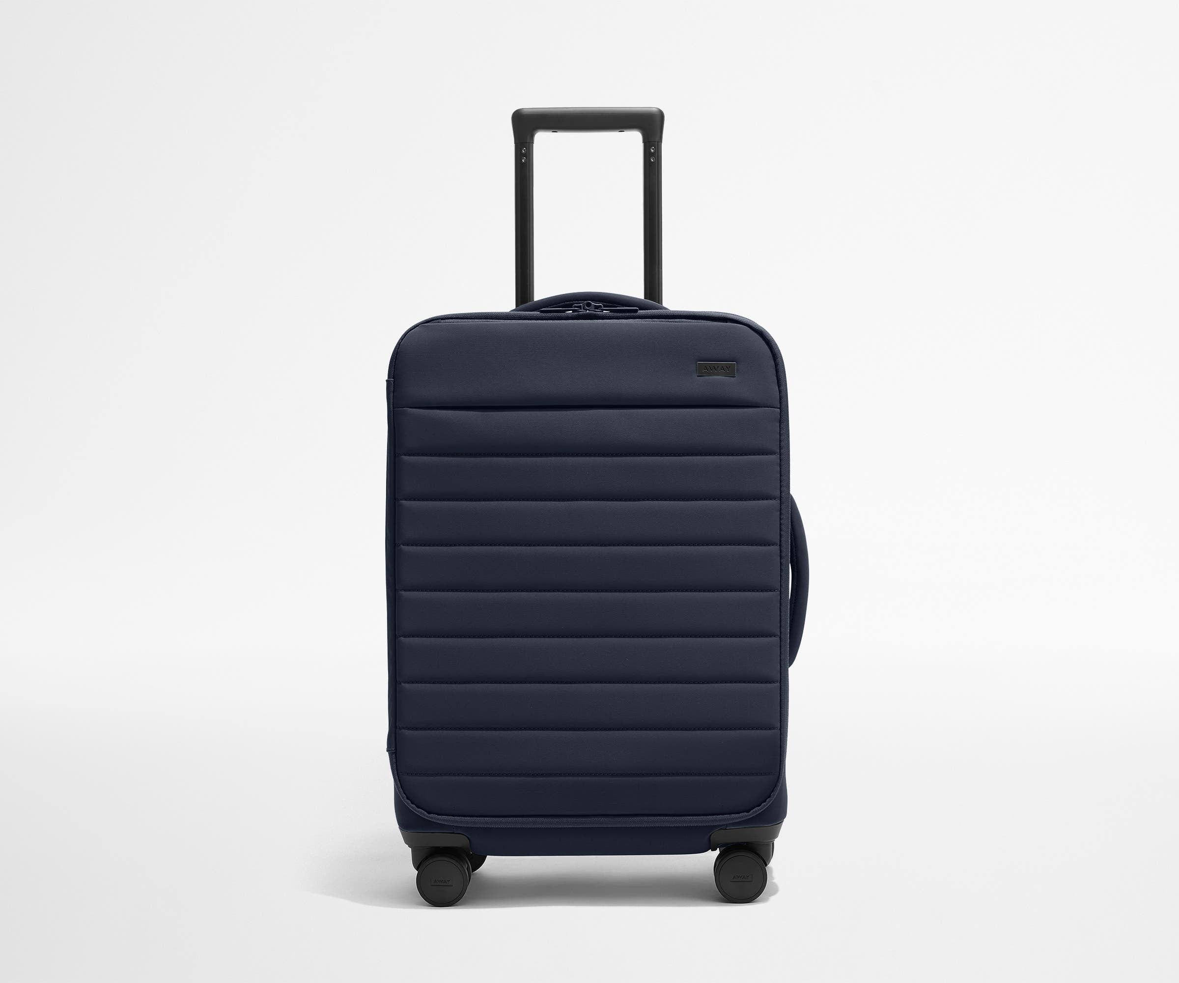 Softside Bigger Carry On Luggage - Lightweight Expandable Spinner Suitcase for Travel, Business Trips & Weekend Getaways