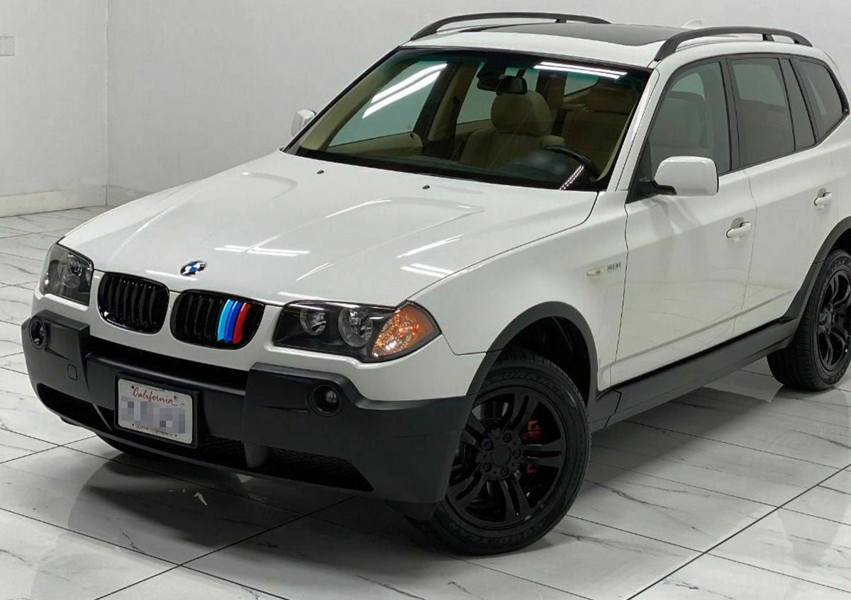 BMW X3 (2003-2006) Pre-LCI Color Grille Inserts - 7 Beam Kidney Grills Replacement Parts for Enhanced Style | Perfect for Car Customization & Show Events