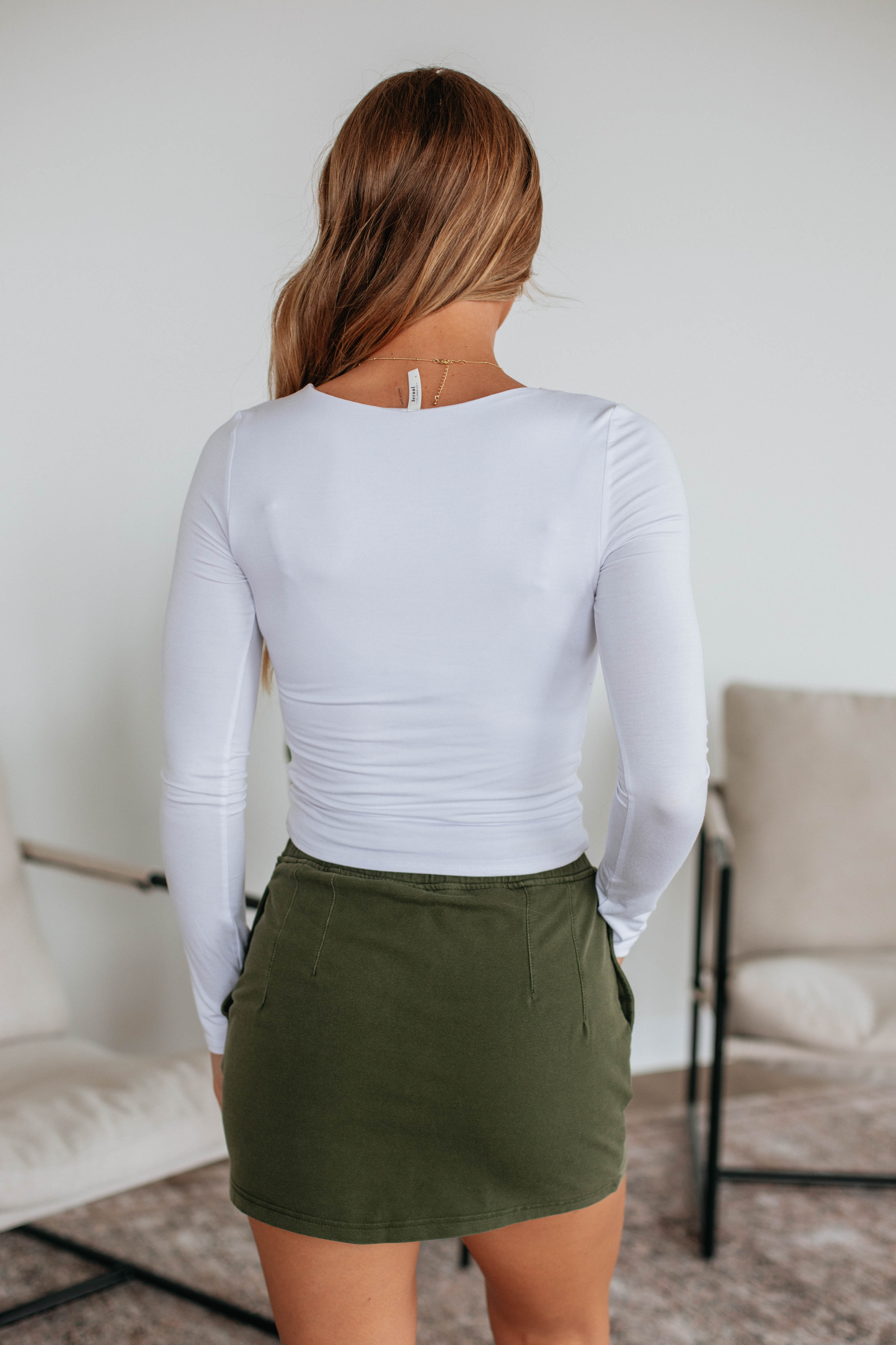 Elevate Your Game Skirt in Dark Olive - Perfect for Tennis, Golf & Casual Wear