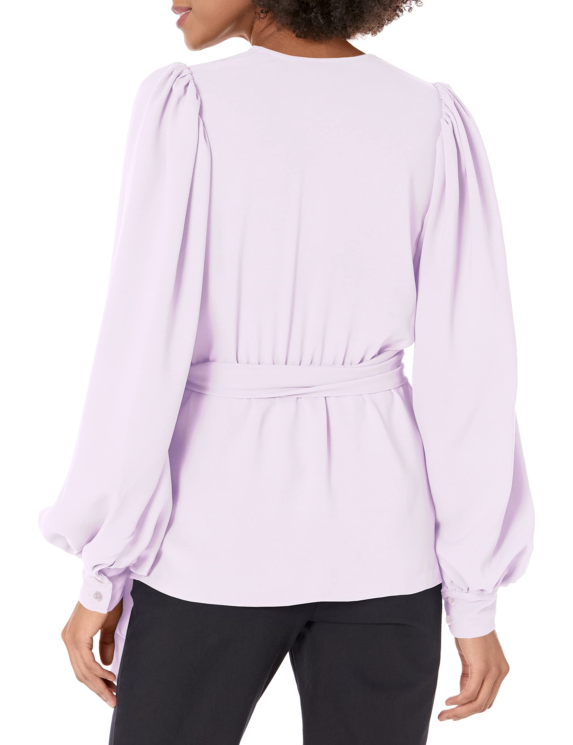 Trina Turk Women's Floral Wrap Blouse - Stylish V-Neck Long Sleeve Shirt for Work & Date Night | Perfect for Office, Cocktail Parties & Special Occasions