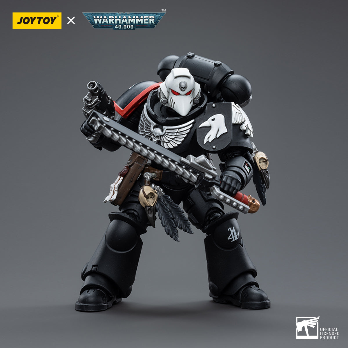 JOYTOY 1/18 Scale Warhammer 40K Raven Guard Intercessors Action Figure Set (4pcs) - Perfect for Collectors, Tabletop Gaming & Display