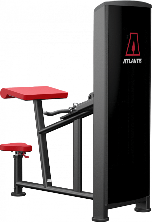 ATLANTIS Seated Horizontal Biceps Curl Machine - Professional Gym Equipment for Arm Strength Training - Perfect for Home & Commercial Gyms