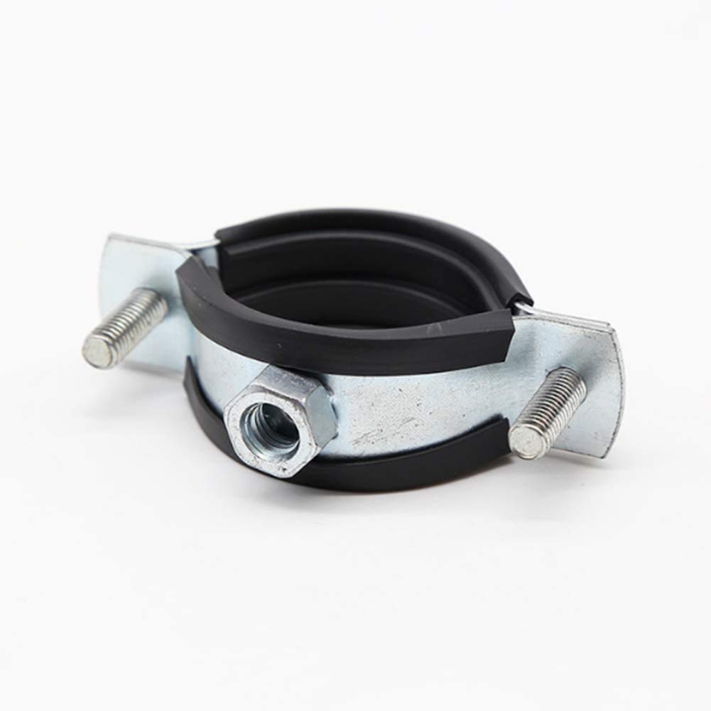 20pcs RZiioo Rubber P Clamps - Hose Pipe Fuel Line Mounting Clamps with Hexagonal Screws & Nuts, 15mm - Ideal for Automotive, Plumbing & DIY Projects