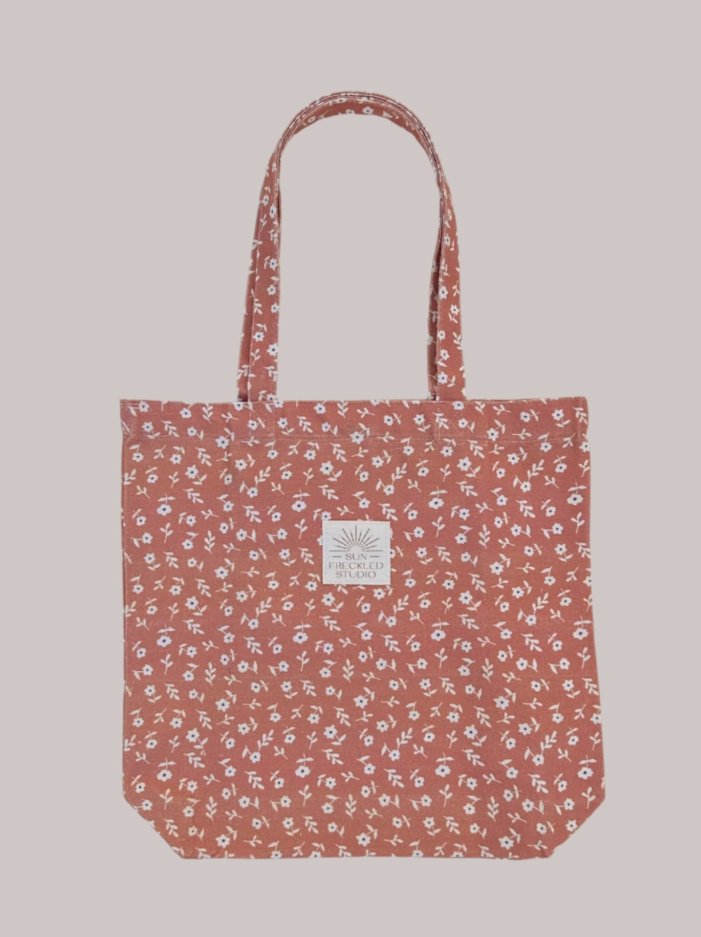 Stylish Sienna Floral Tote Bag - Lightweight Canvas Shoulder Bag with Interior Pockets & Magnetic Snap Closure (15 Inch) - Perfect for Work, Beach, Shopping & Everyday Use