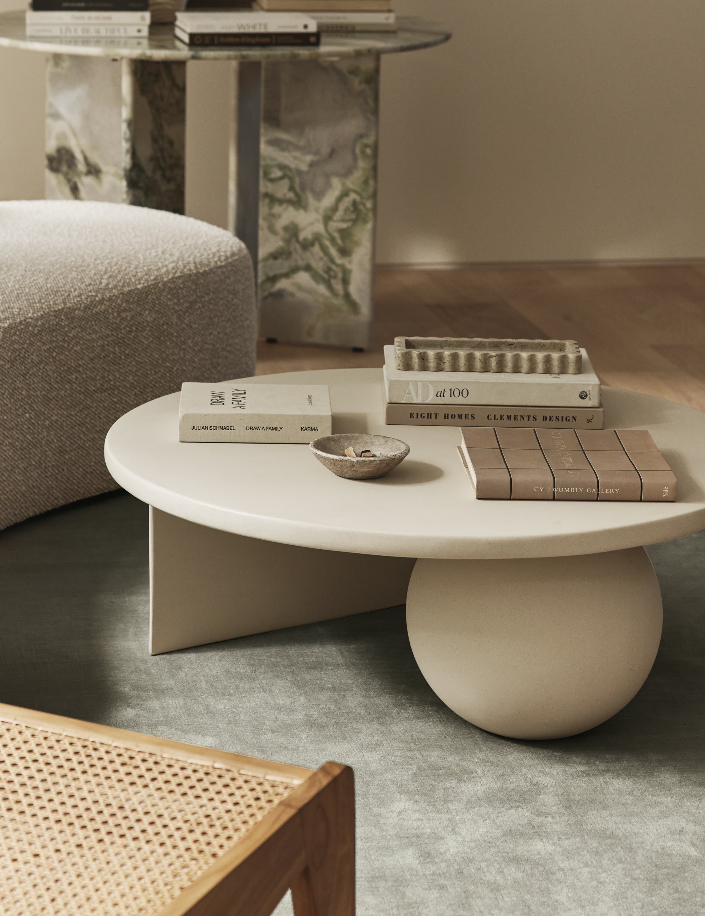 Amaya Round Coffee Table - Indoor & Outdoor Use - Perfect for Patio, Garden, or Living Room Furniture