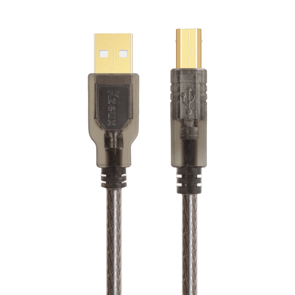 High-Speed USB Printer Cable 6ft A Male to B Male Cord - Compatible with HP, Canon, Epson, Dell, Samsung Printers & Scanners - Perfect for Home Office, Small Business & Professional Printing Needs
